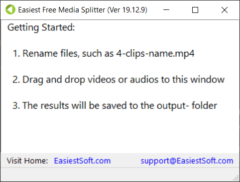 EasiestSoft Free Media Splitter