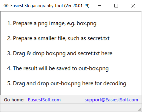 EasiestSoft Steganography Tool