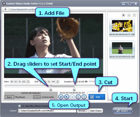 How to Use Easiest Video Audio Cutter on Windows 10