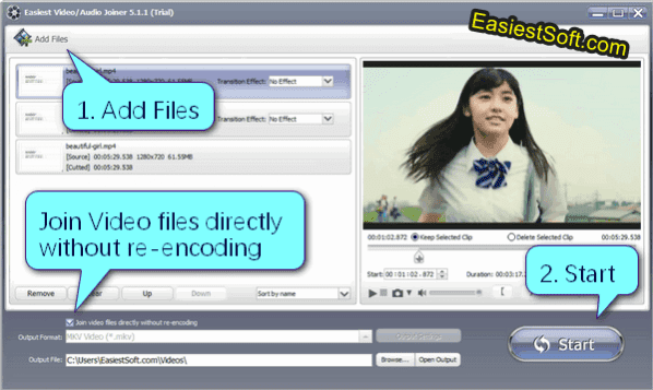 Easiest Video Audio Joiner: How to Join videos without re-encoding