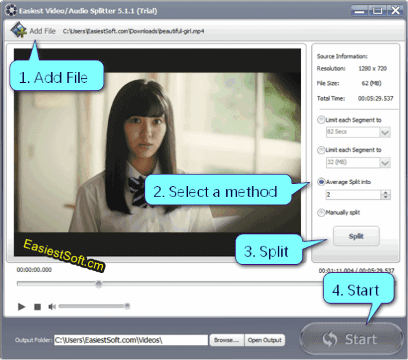 How to use Easiest Video Audio Splitter on Windows